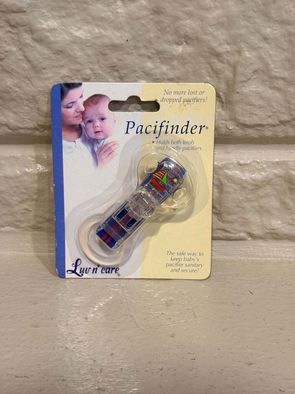 2002 Y2K Luv n' care Pacifinder Pacifier Clip sailboat
